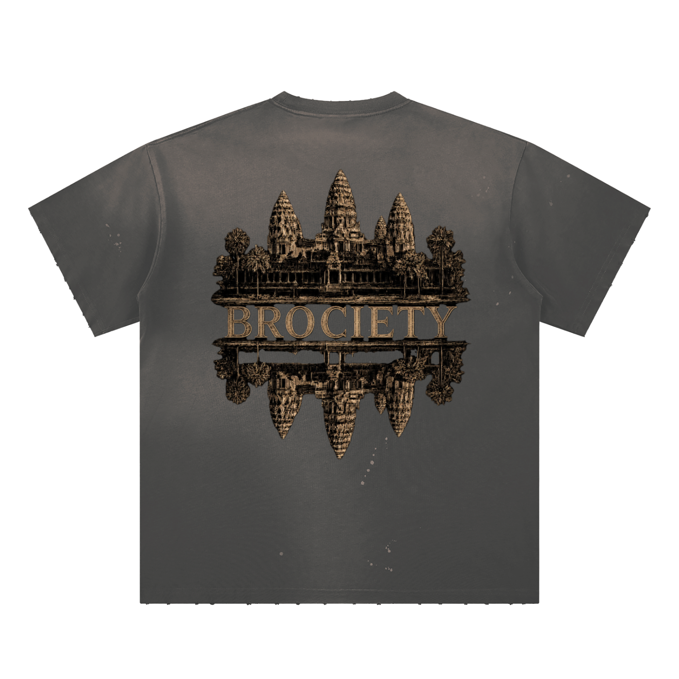 Hand-Frayed Sunfade Paint Splatter T-Shirt