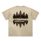 Hand-Frayed Sunfade Paint Splatter T-Shirt