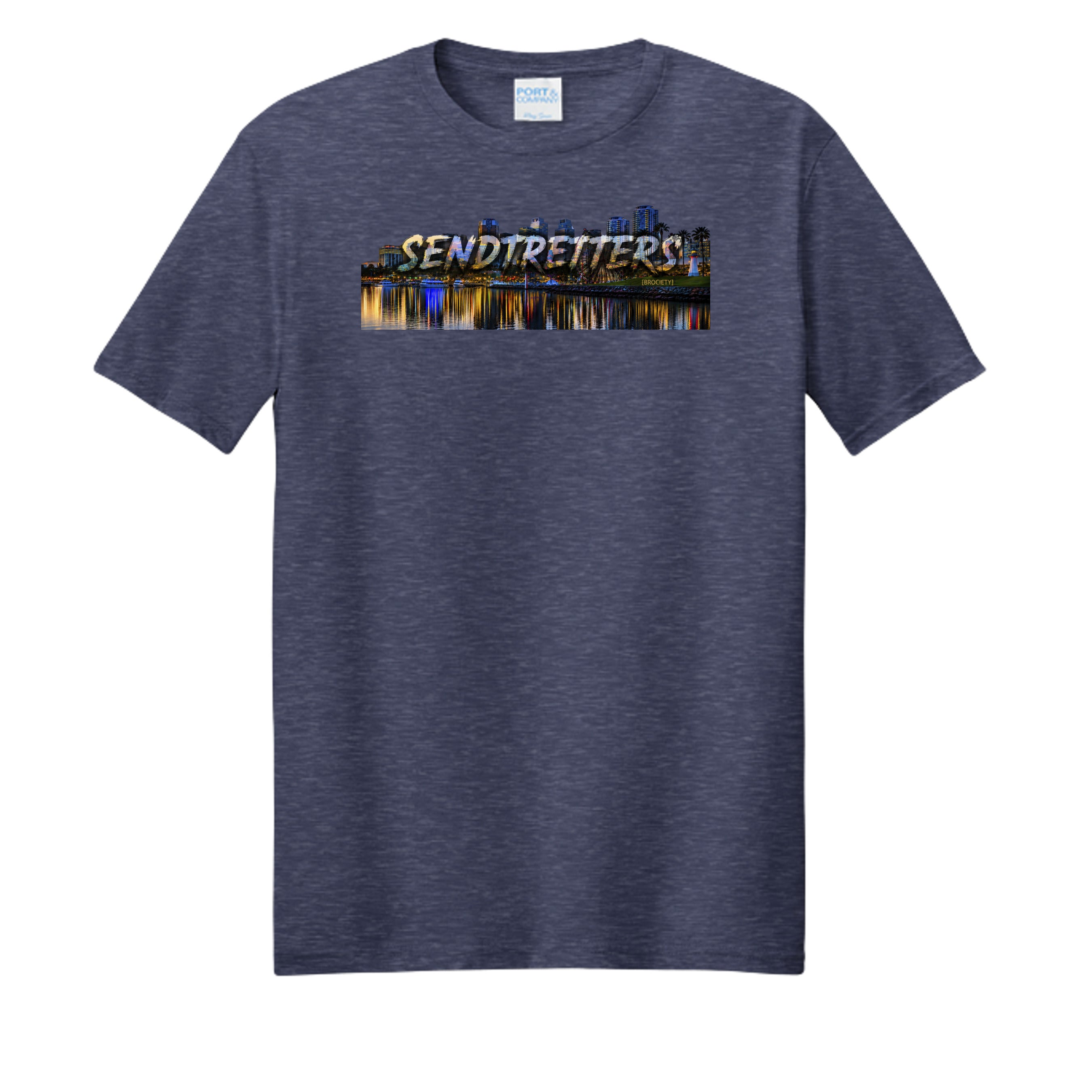 Team Navy Heather - PC455 - FRONT